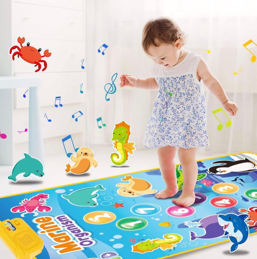 Muzička Edukativna Podloga za Bebe – Morski Svet (80x50cm)